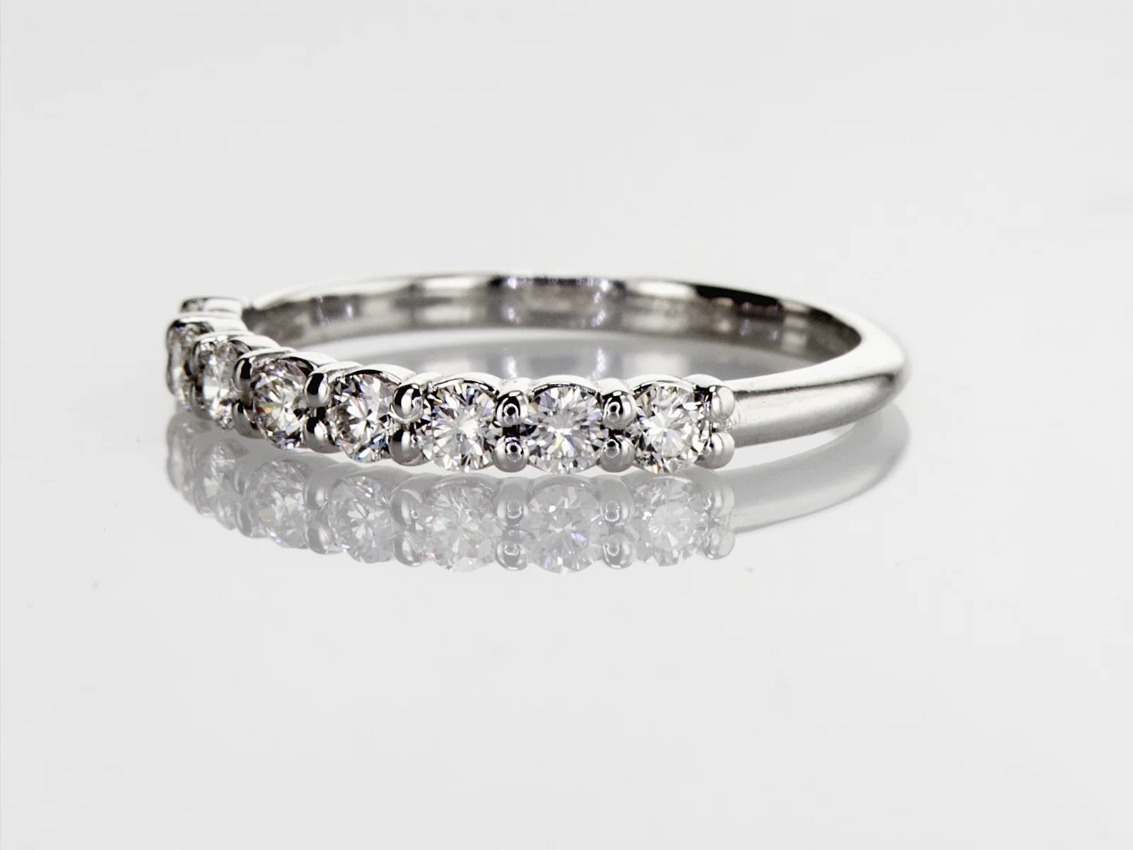 0.45cttw Natural Diamond Ring 14K White Gold 1.81 gr