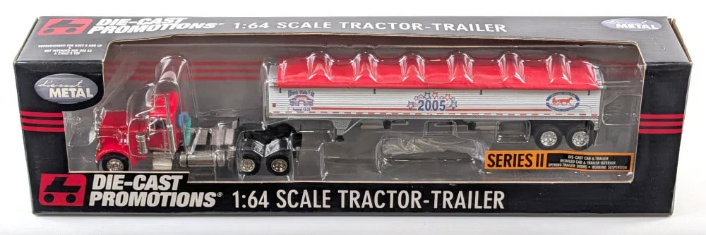 1/64 DCP Peterbilt Semi Truck w/ Grain Trailer 2005 Illinois State Fair
