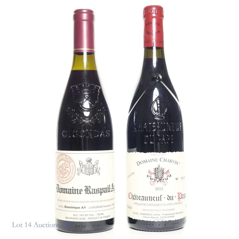 12 Charvin Chateauneuf & 03 Raspail-Ay Gigondas, 2