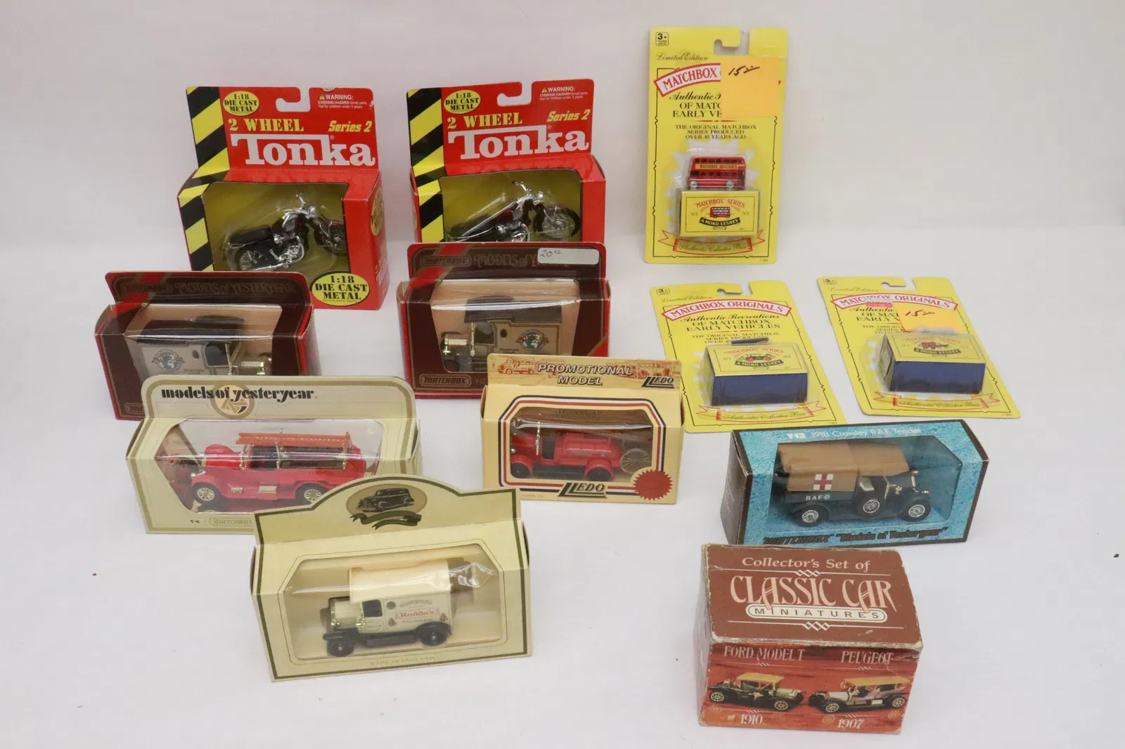 12 diecast cars, NIB