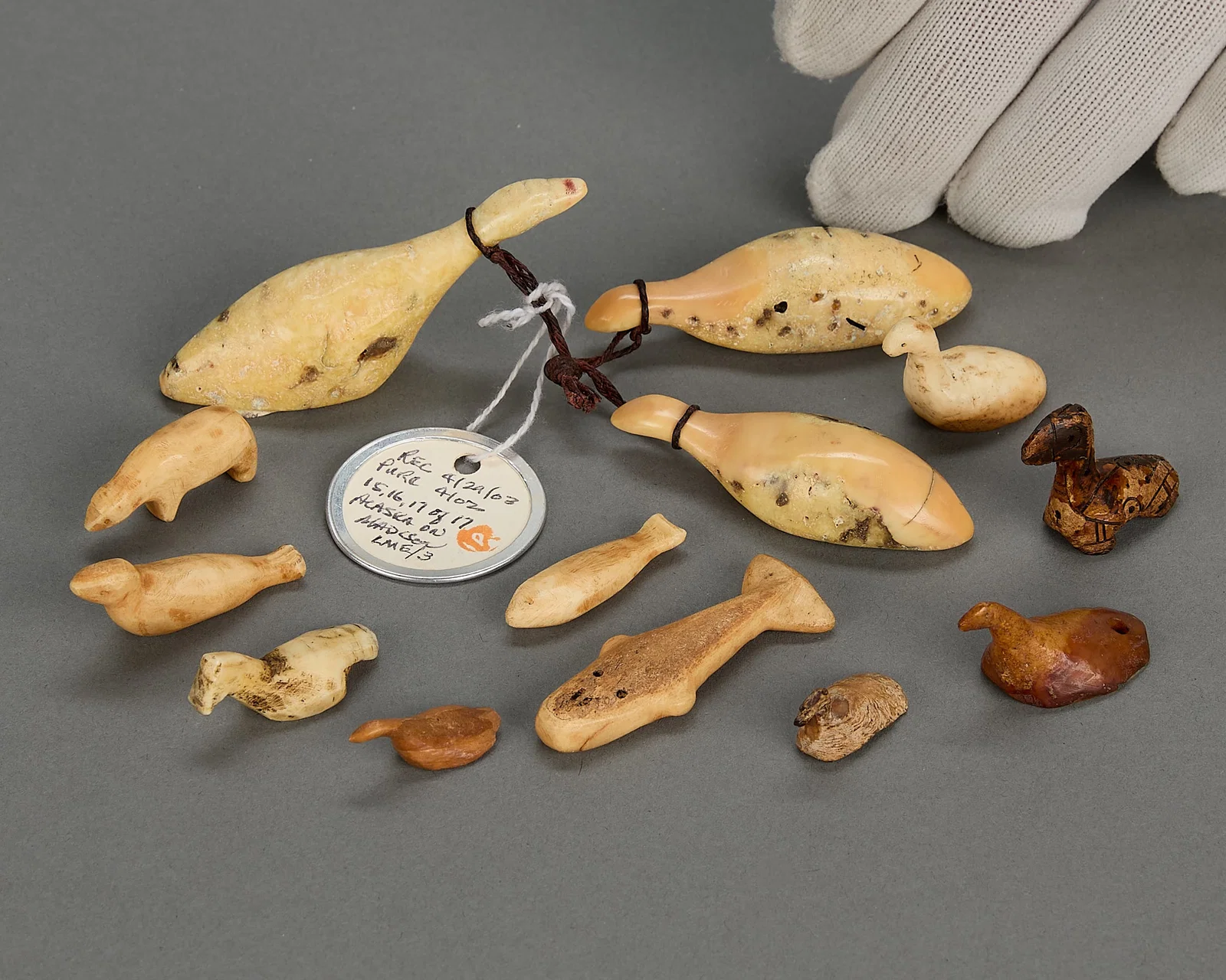 13 Inuit Gaming Pieces Incl. Okvik & Thule Period