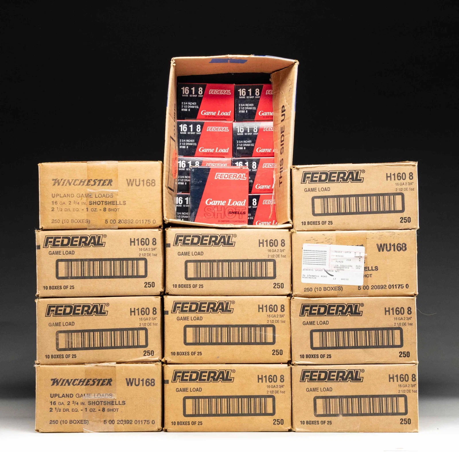 14 CASES (+ 9 BOXES) OF 16 GAUGE AMMO; 11 FEDERAL