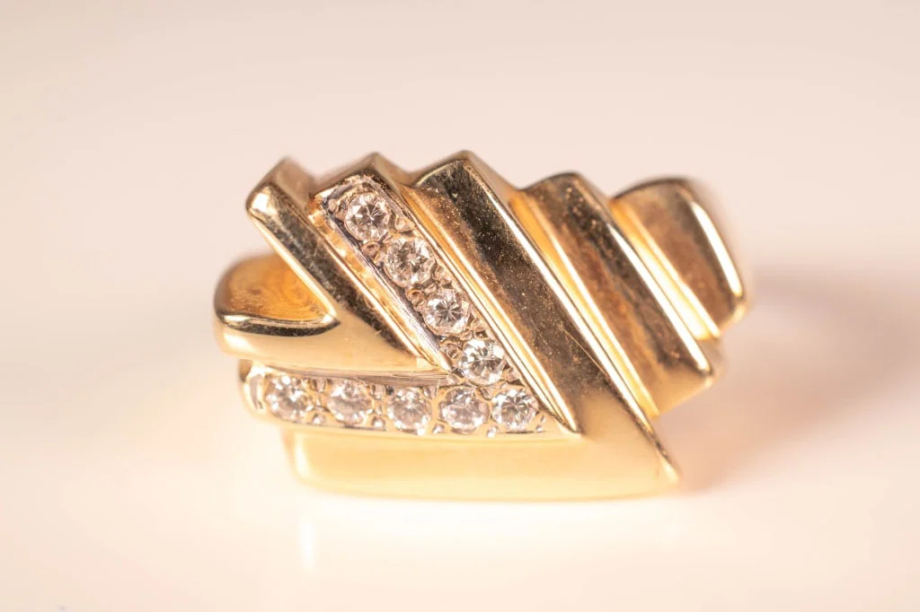 14K Gold & Diamond Ring 7.75 Grams
