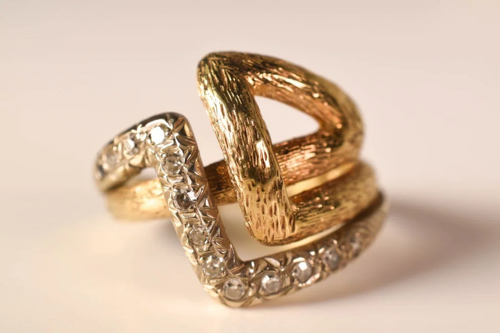 14K Gold & Diamond Ring 7 Grams