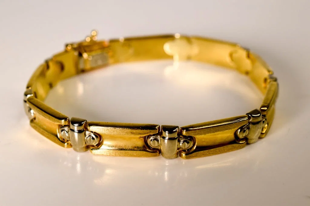 14K Gold Modernist Bracelet 7.5" 11.39 Grams