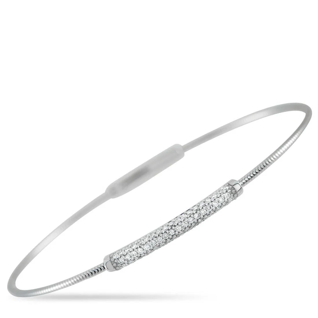14K WHITE GOLD 0.37CT DIAMOND BRACELET
