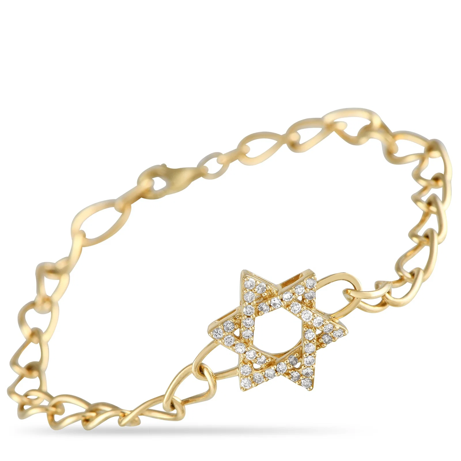 14K Yellow Gold and 0.30ctw Diamond Bracelet