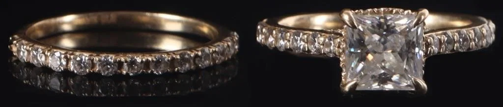 14K YELLOW GOLD LADIES RING STACK SLATE & TELL (2)