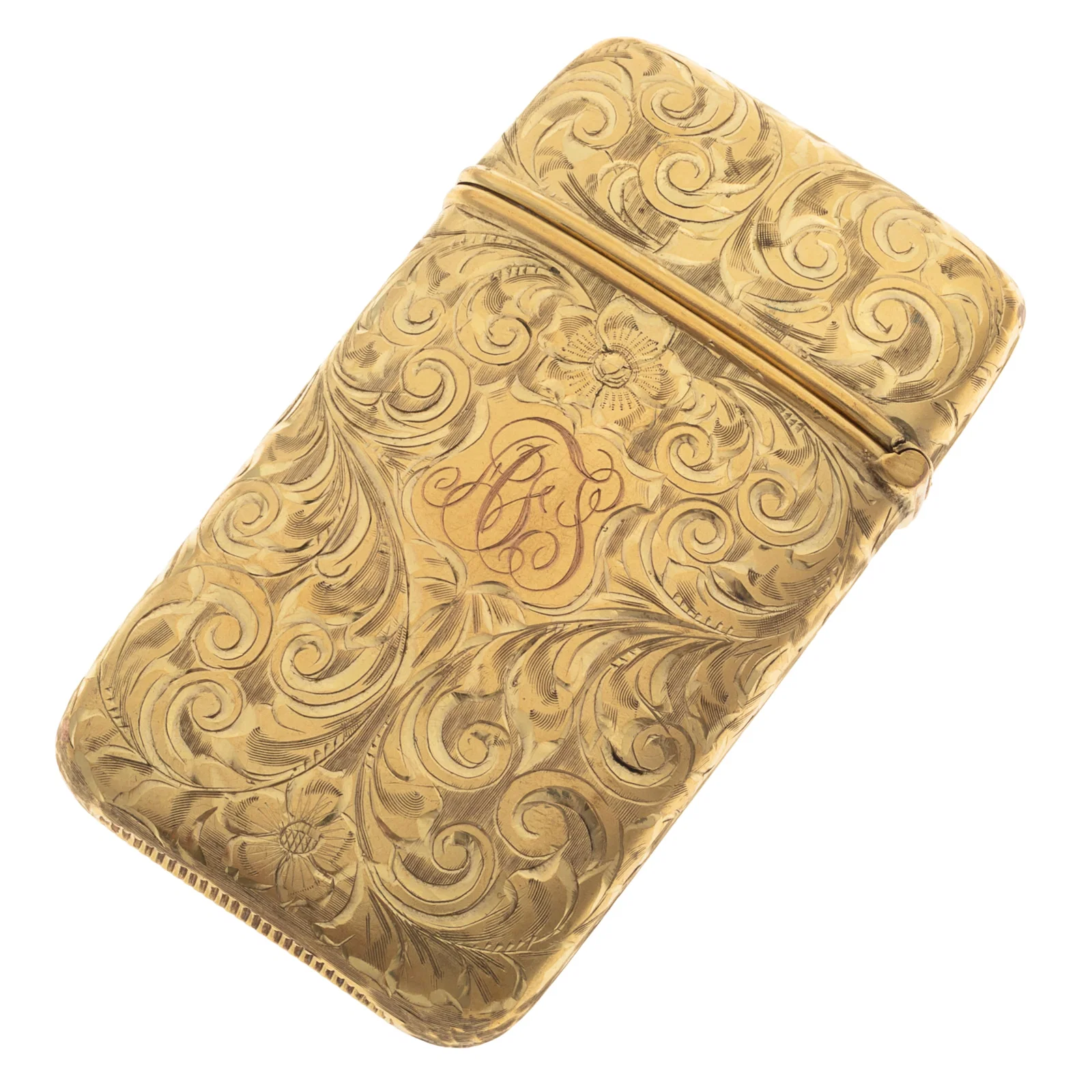 14k Yellow Gold Matchsafe