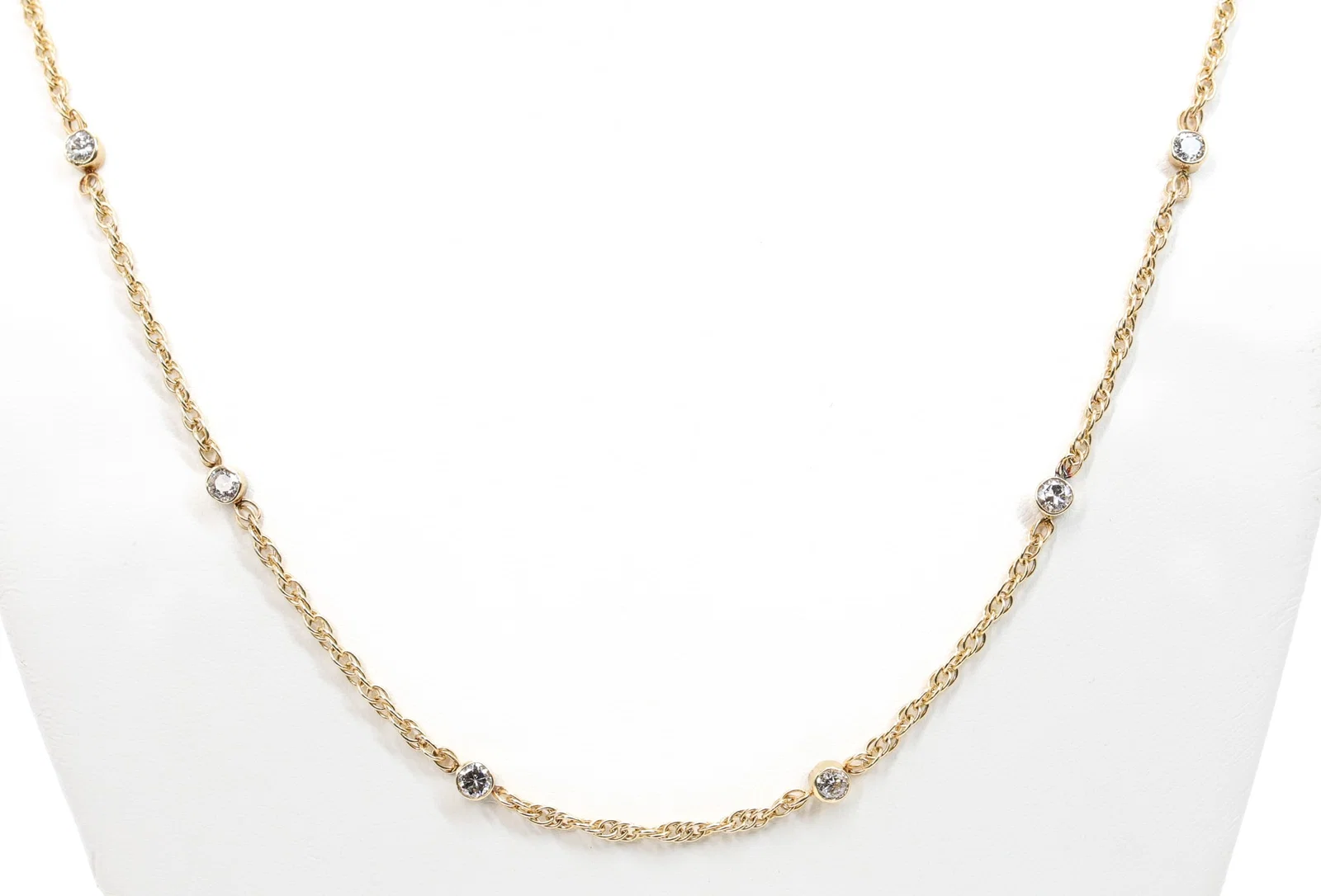 14k YG Diamond Necklace