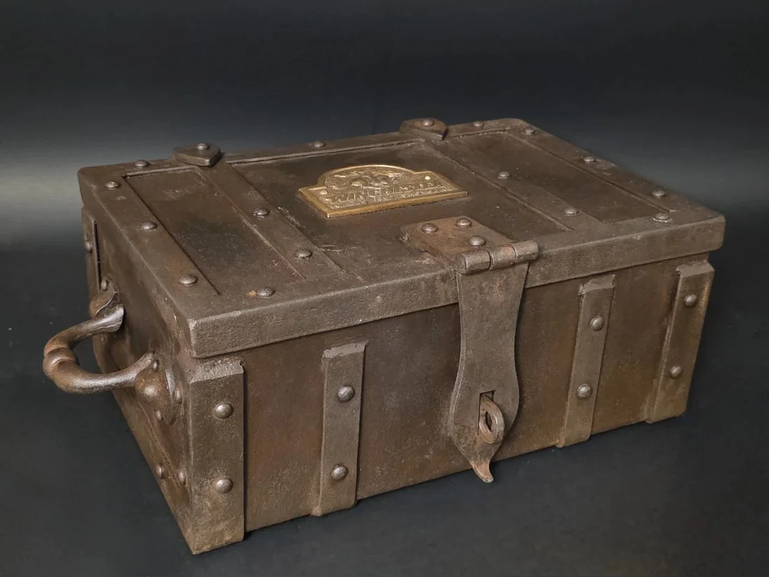 15" Wrought Iron Winchester Ammunition Chest Strongbox