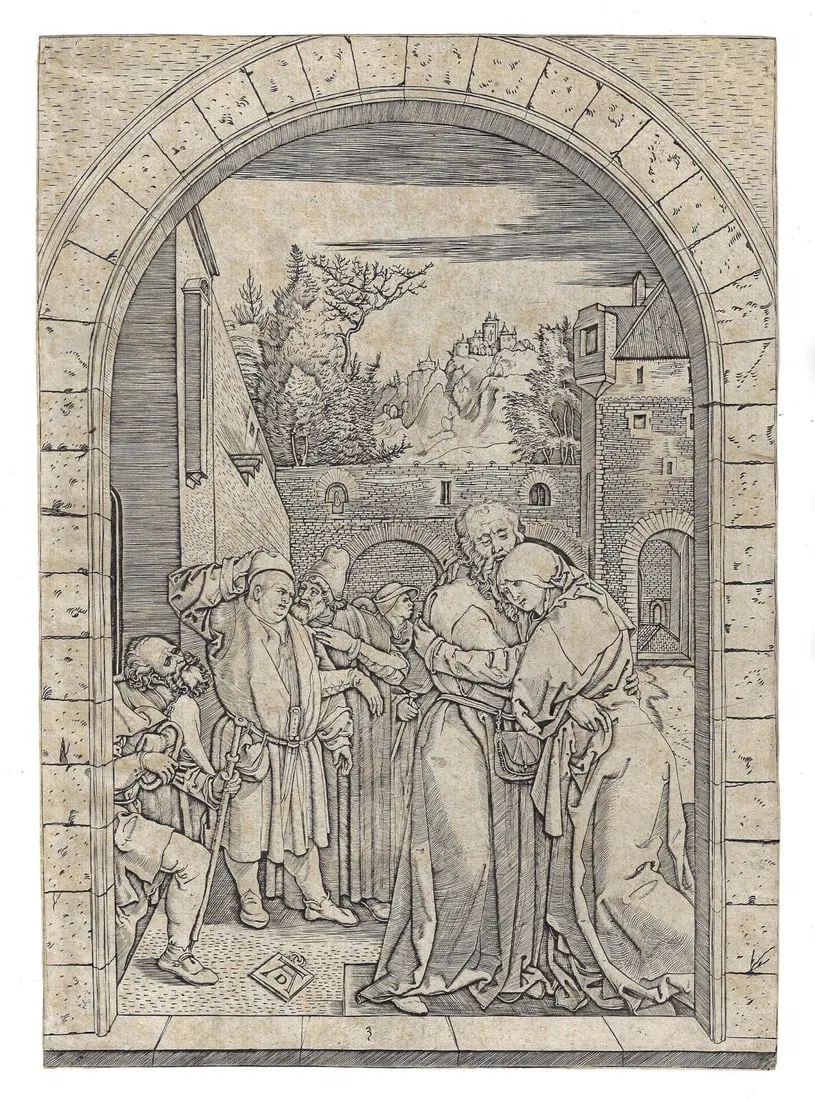 1520 Raimondi Engraving After Albrecht Durer Life of the Virgin