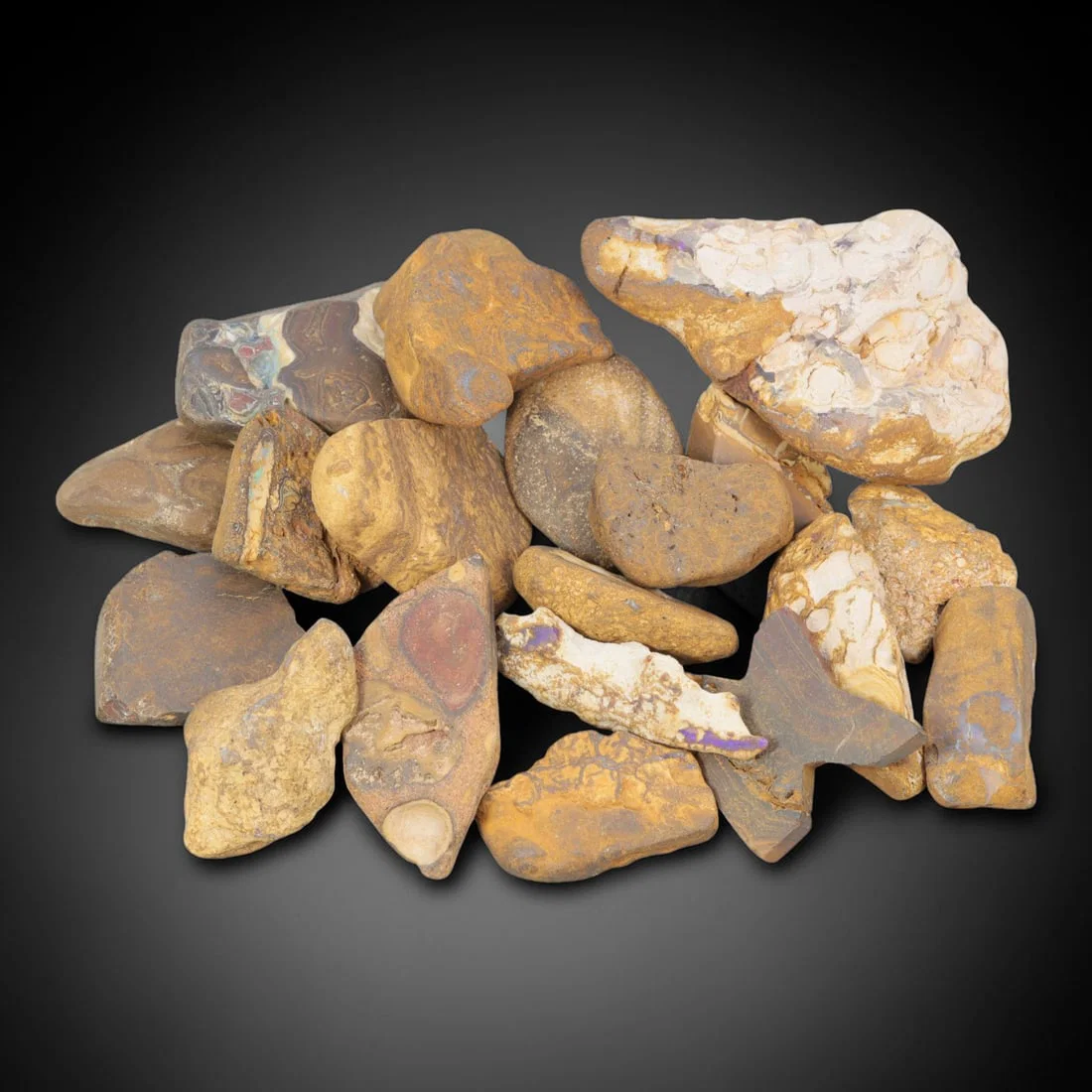157 Grams Earthy Banded Koroit Yowah Opal Rough Lot - Natural Australian Stones, 31BP