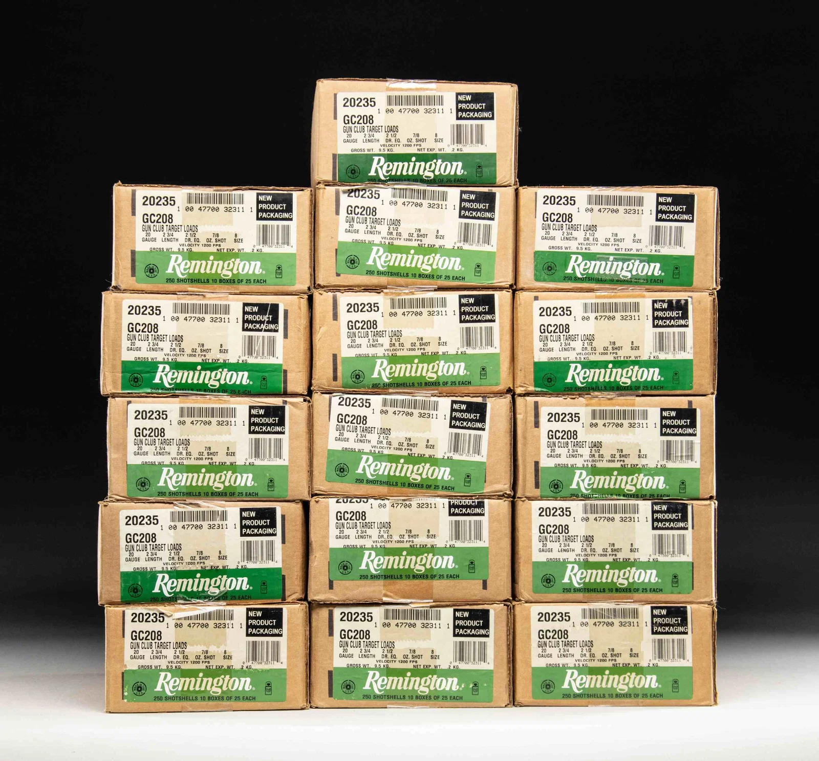 16 CASES OF REMINGTON 20 GAUGE TARGET LOADS.