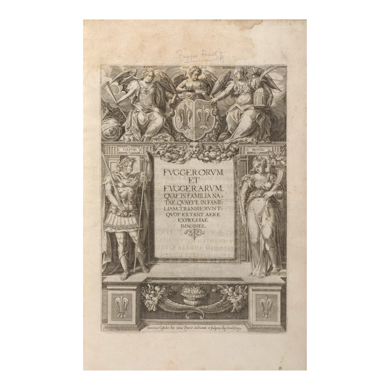 1618 ❧ A PLETHORA OF FUGGERS. CUSTOS, DOMINICUS. 1560-1612. Fuggerorum et Fuggerarum quae...