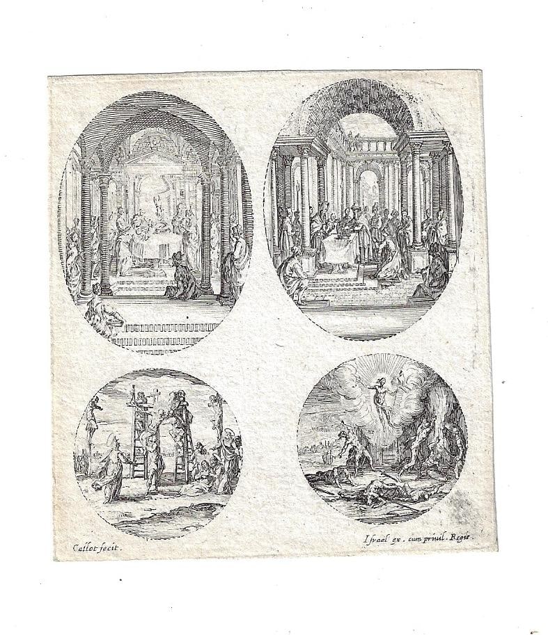 1631 Engravings Callot Mysteries of Christ
