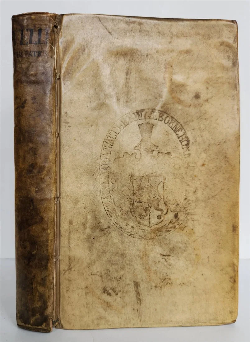 1668 ROMAN HISTORY by Velleius Paterculus antique ARMORIAL VELLUM BINDING