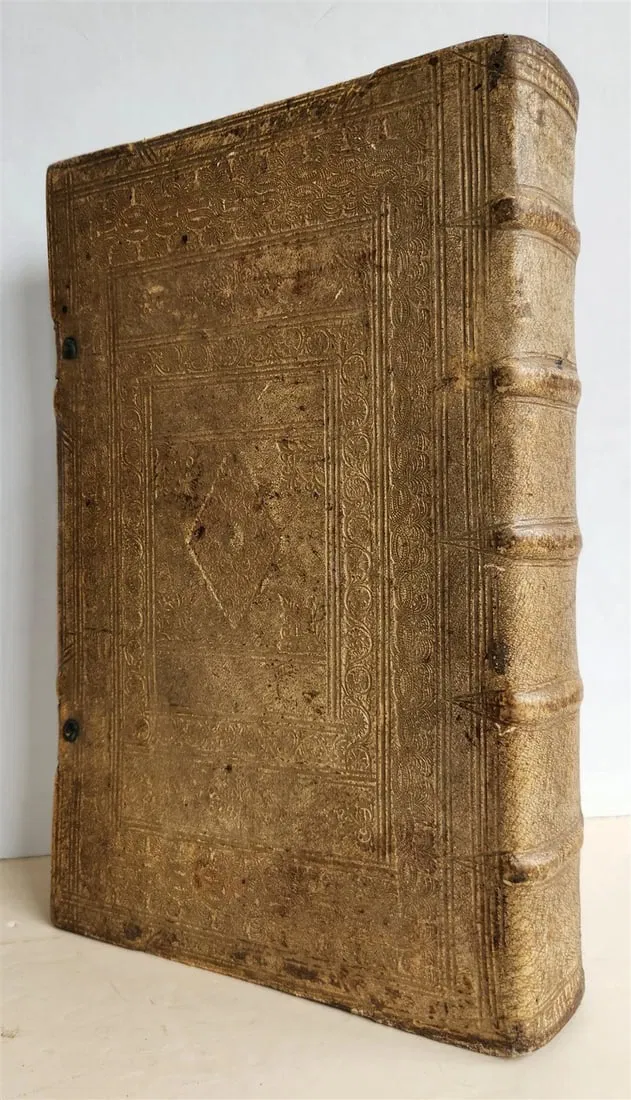 1682 Georgica curiosa ILLUSTRATED noble country life antique PIGSKIN BOUND FOLIO