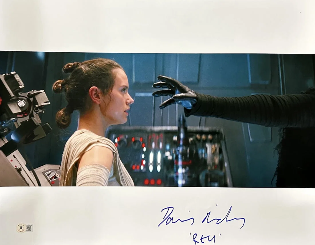 16x20 Star Wars Force Awakens Photo Signed and Inscribed by Daisy Ridley Beckett