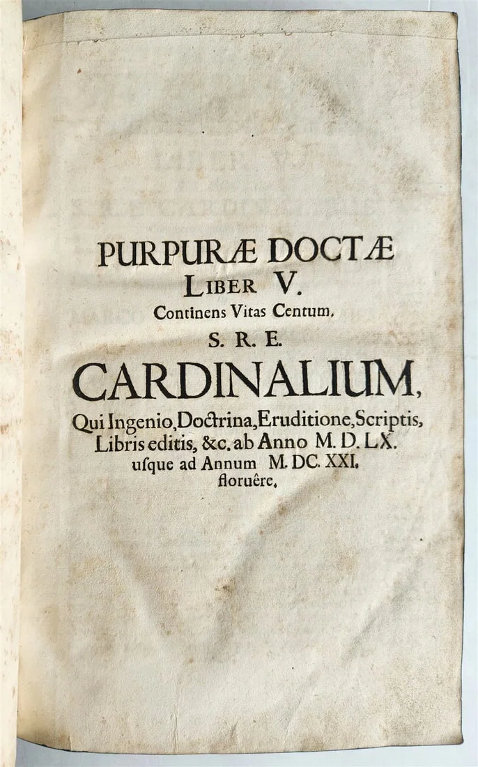 1714 PURPURA DOCTA by G.J. Eggs antique 18th century
