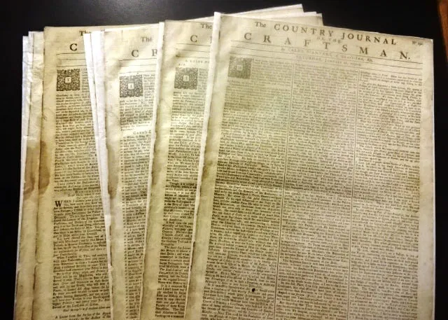 1732 Nine Issues The Craftsman English Politics