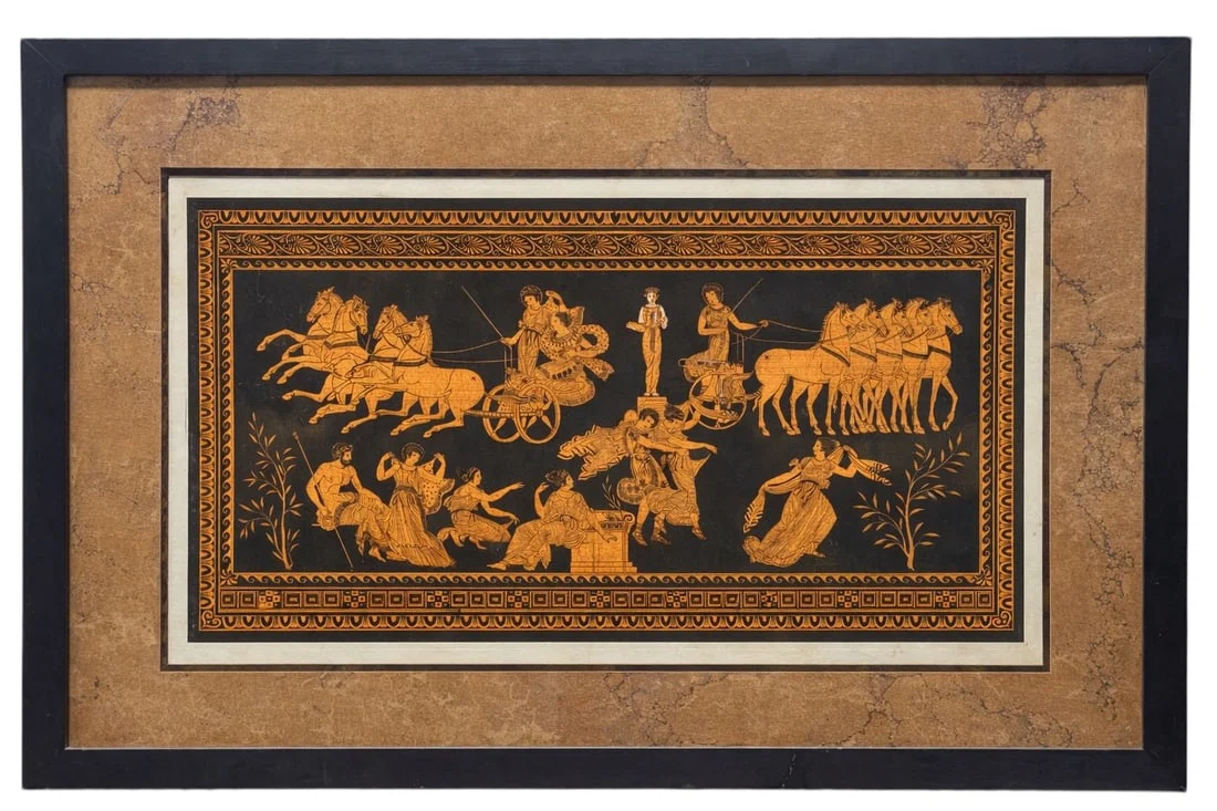 1766 Sir William Hamilton Orig. Plate 130 Hand-Colored Copperplate Engraving