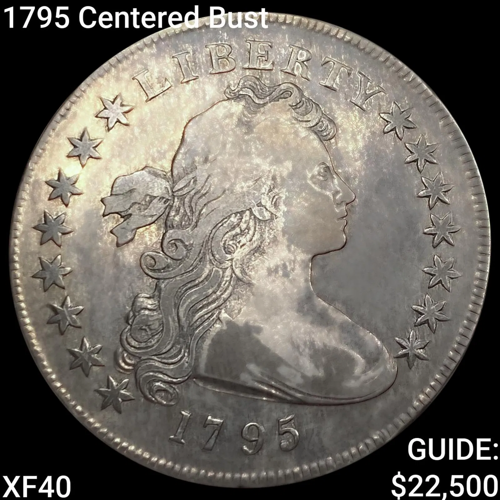 1795 Centered Bust Draped Bust Dollar NEARLY UNCIRCULATED