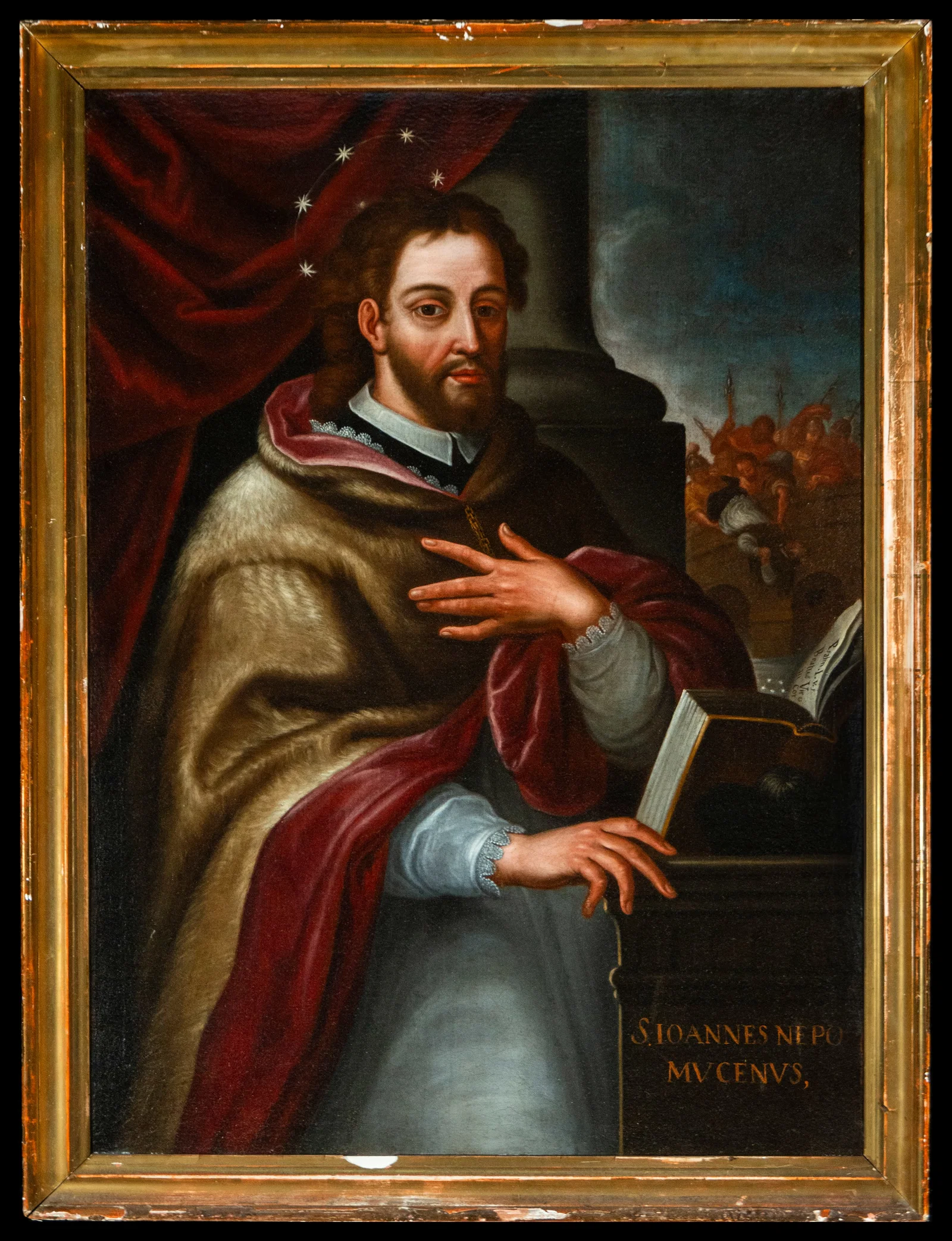 17th Century New Spain School - San Juan de Nepomuceno