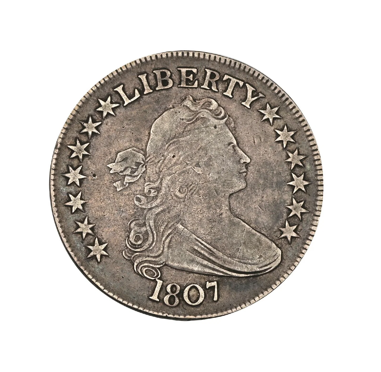 1807 50C BUST HALF DOLLAR