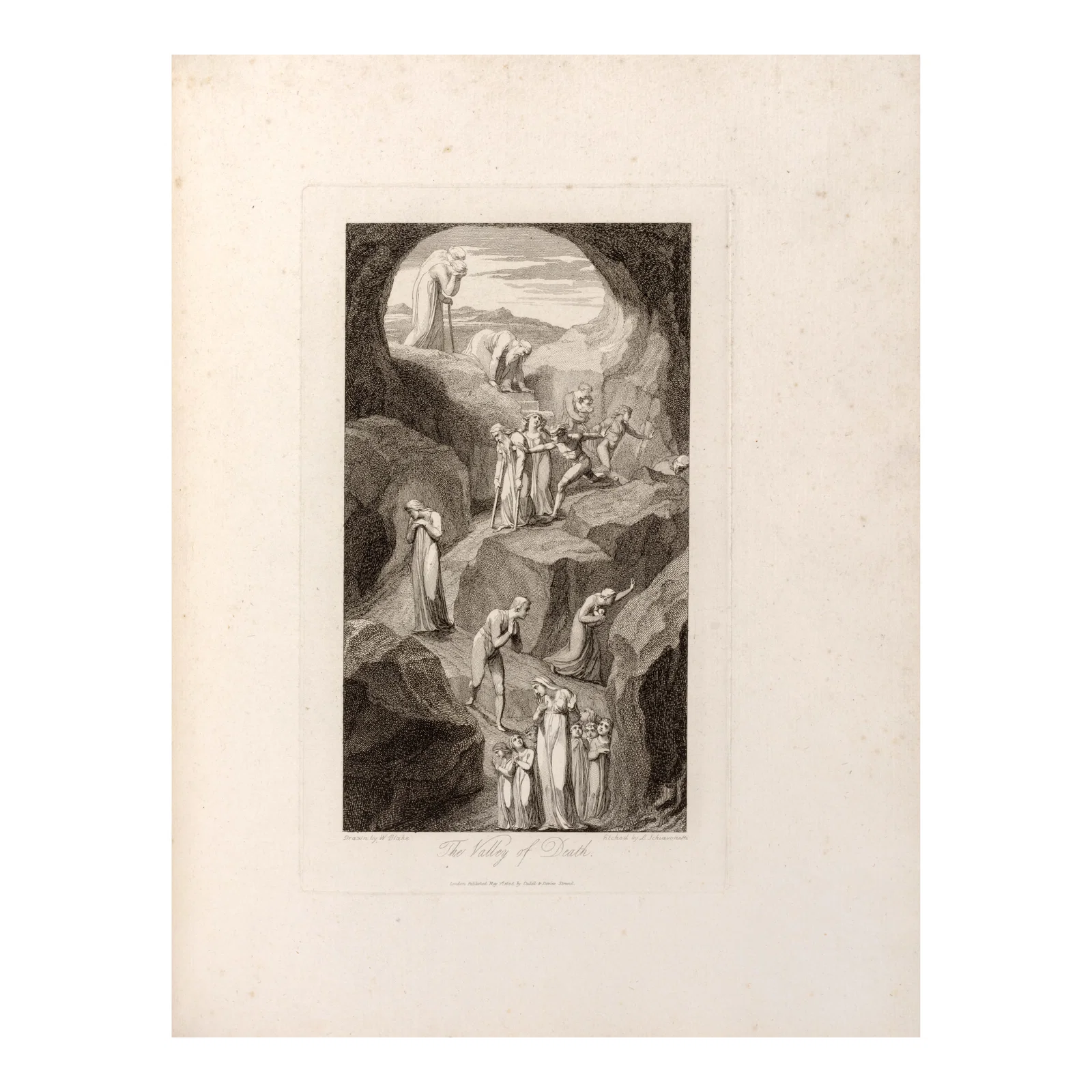 1808 ❧ LARGE PAPER PROOF COPY OF THE GRAVE ILLUSTRATED BY BLAKE. BLAKE, WILLIAM, illustra...