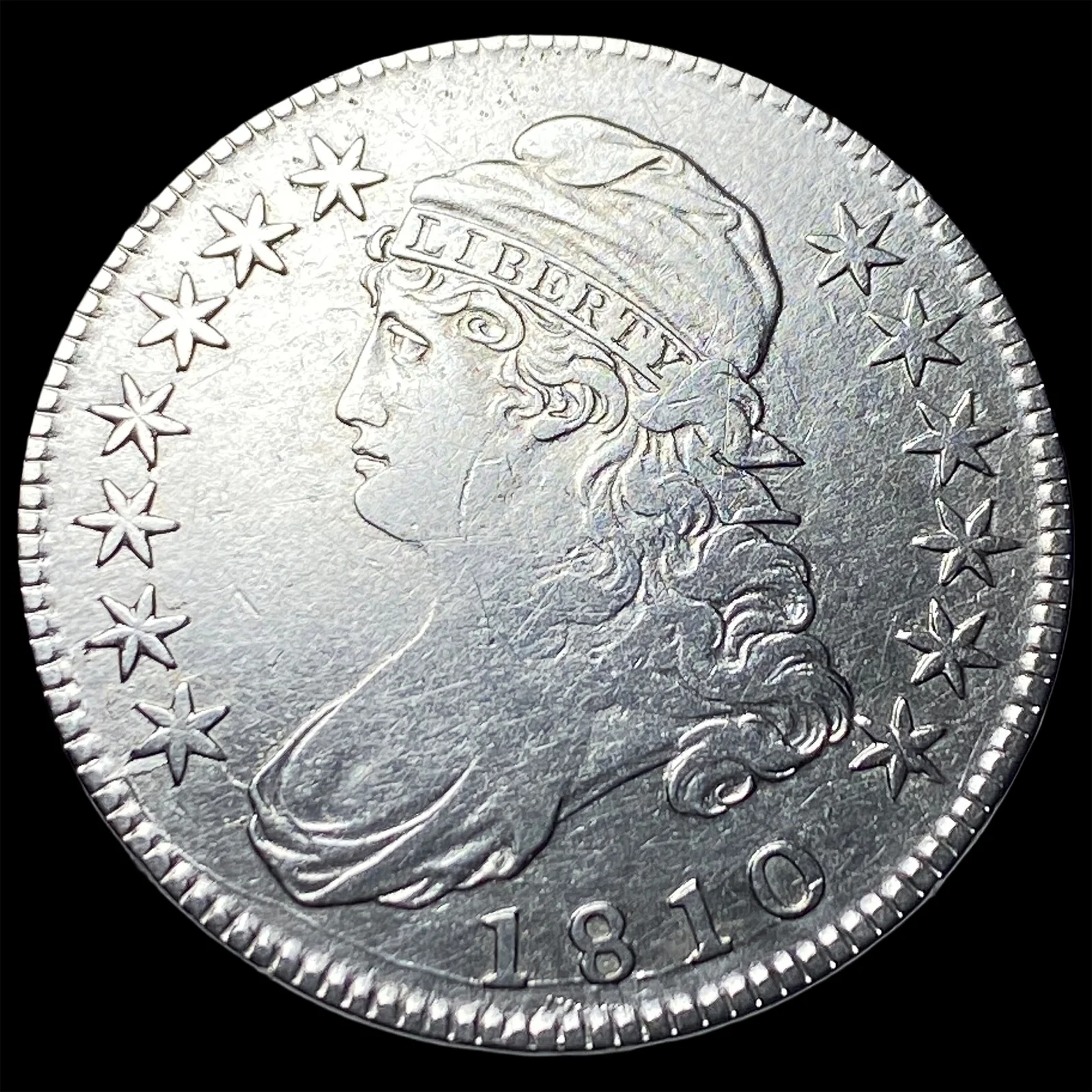 1810 Capped Bust Half Dollar CLOSELY UNCIRCULATED