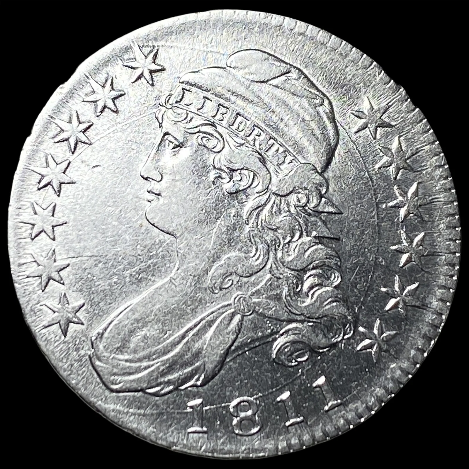 1811 Silver Capped Bust Half Dollar CLOSELY UNCIRCULATED
