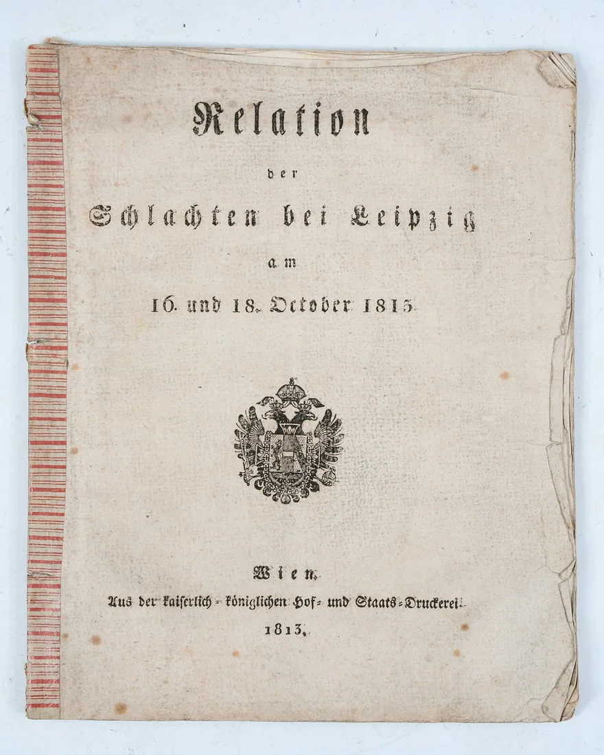 1813 BATTLE OF LEIPZIG DOCUMENT