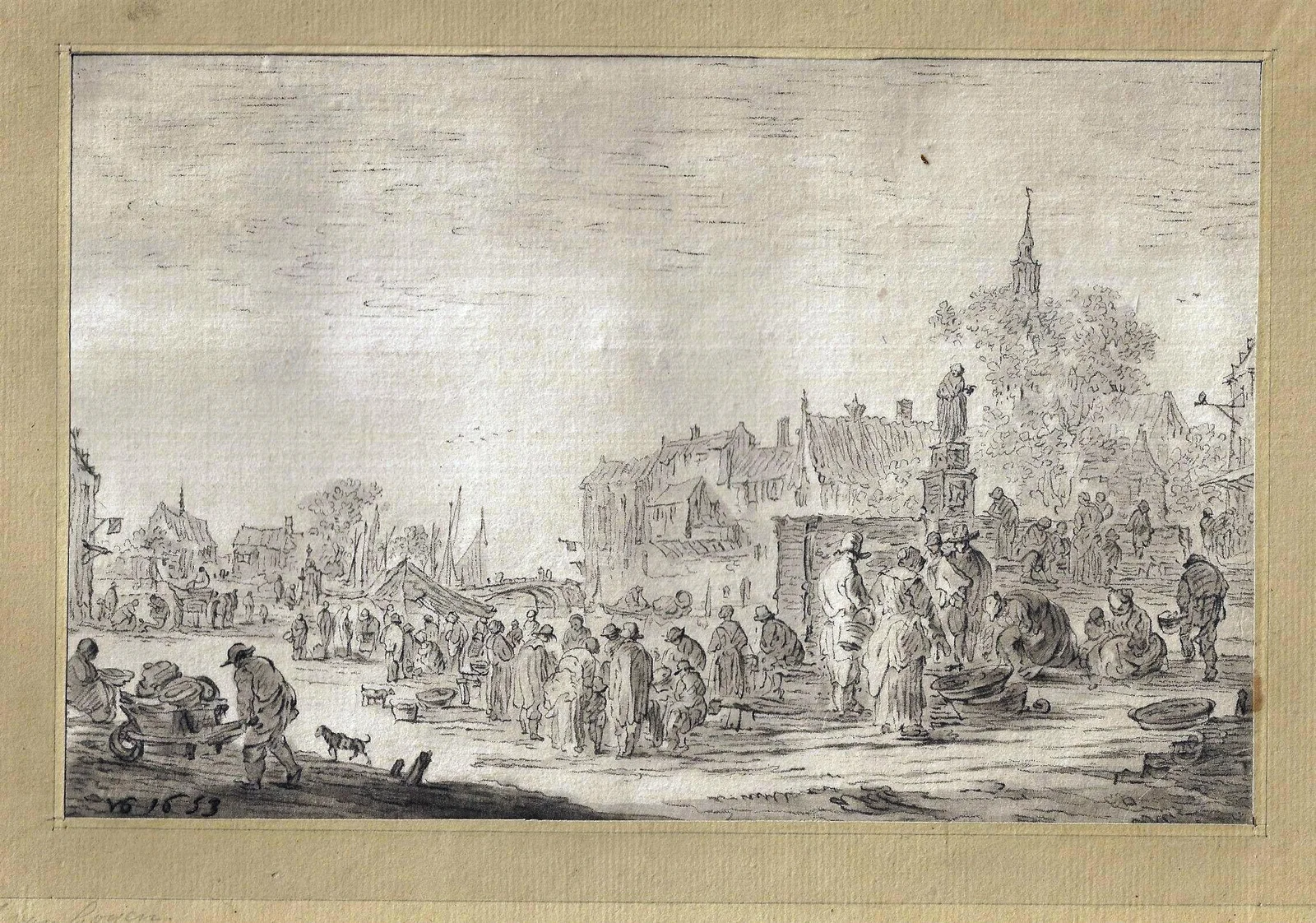 1821 The Fish Market Cornelis Ploos Van Amstel