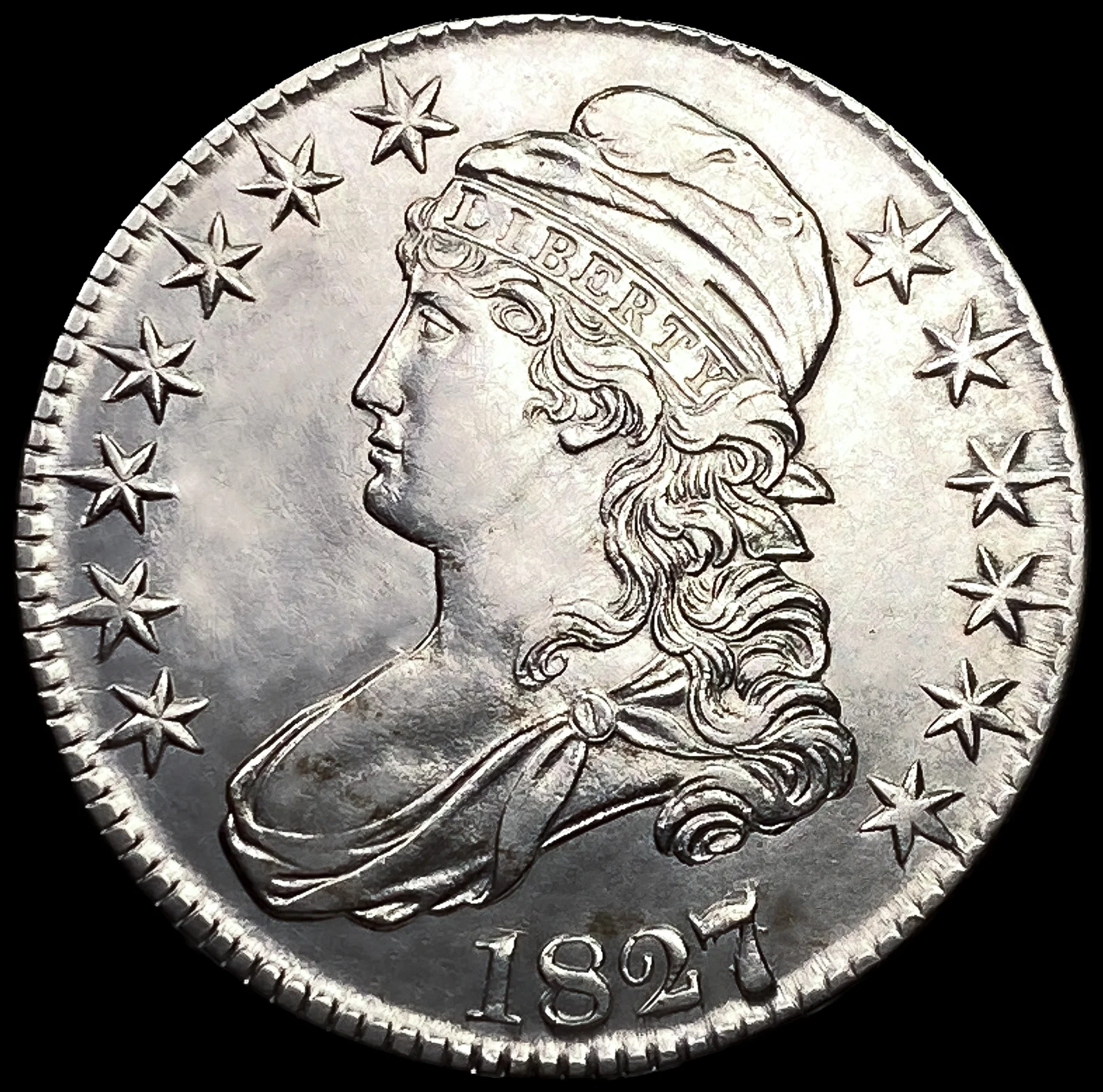 1827/6 Capped Bust Half Dollar CHOICE BU