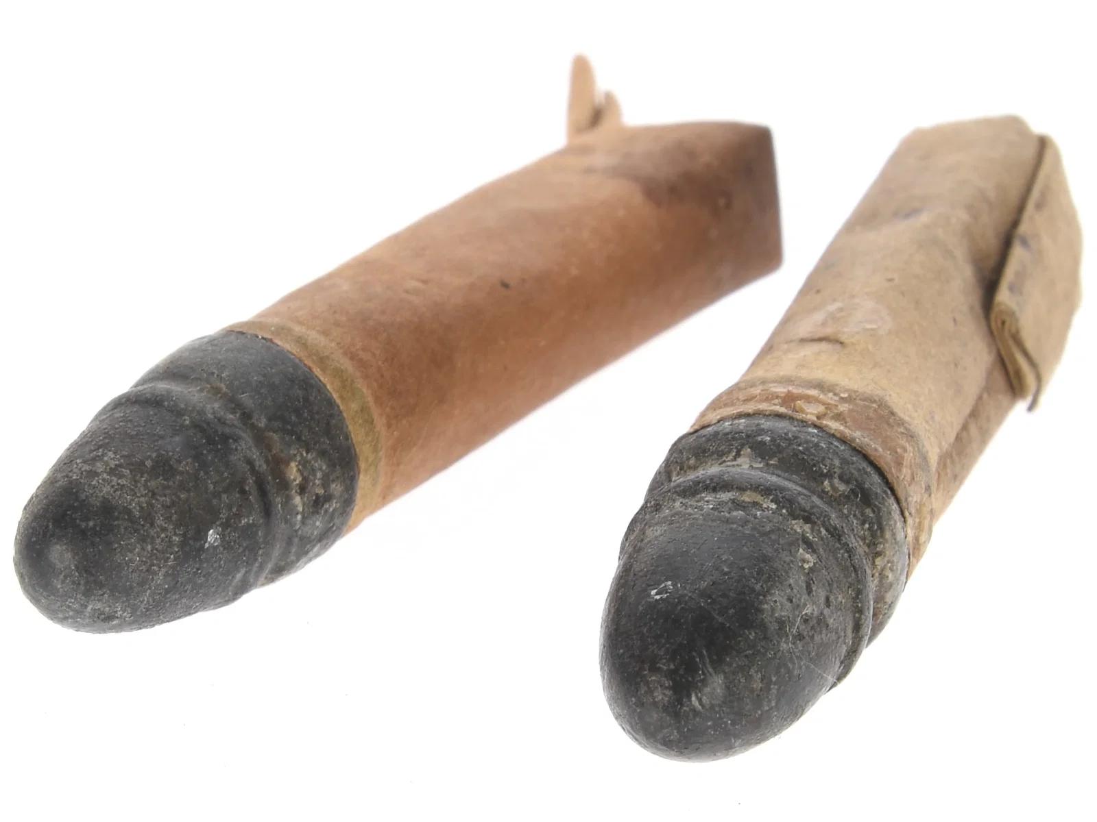 1850's Sharps .36 Caliber Pistol Paper Cartridges: Lot of Two