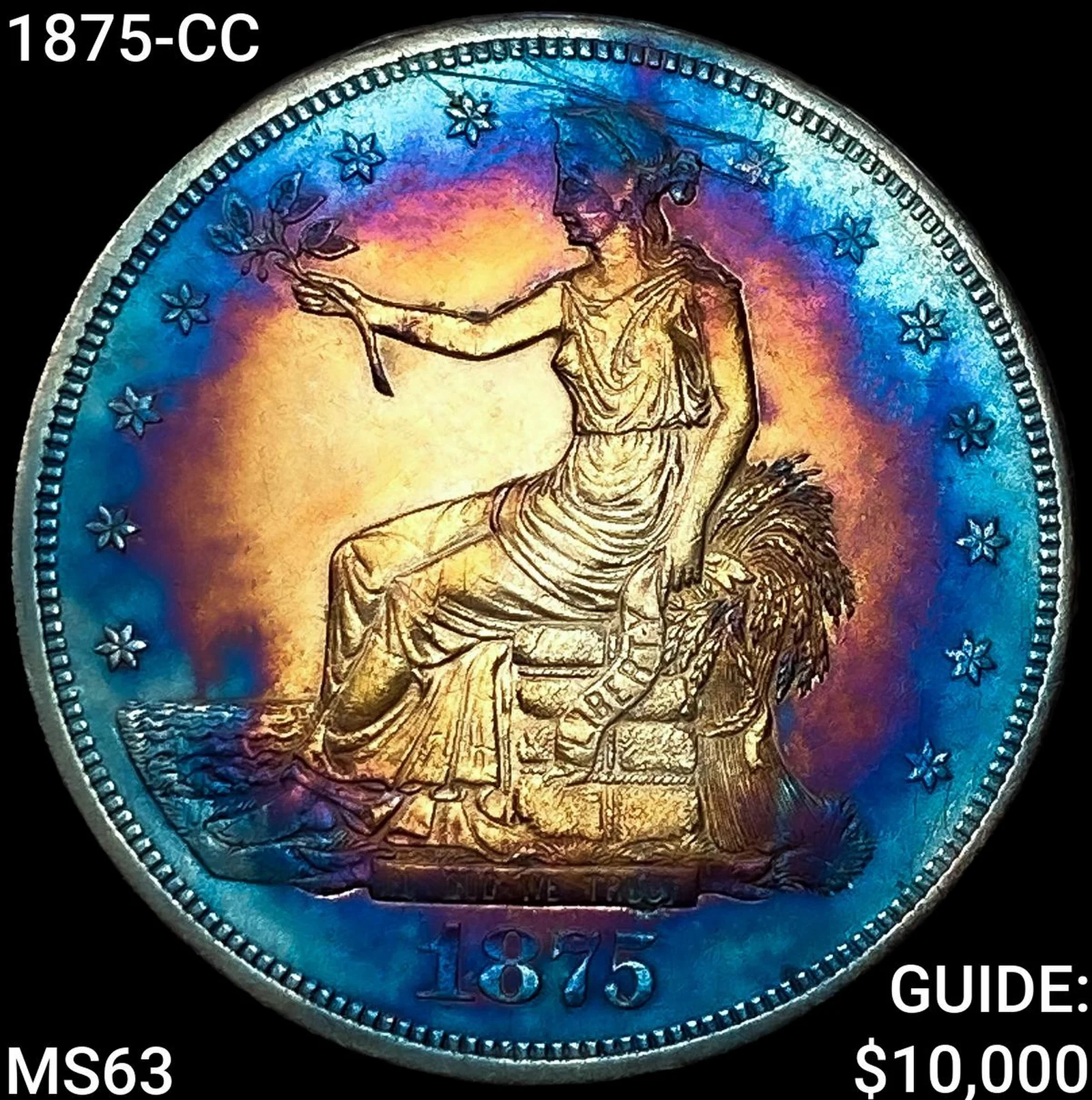 1875-CC Silver Trade Dollar CHOICE BU