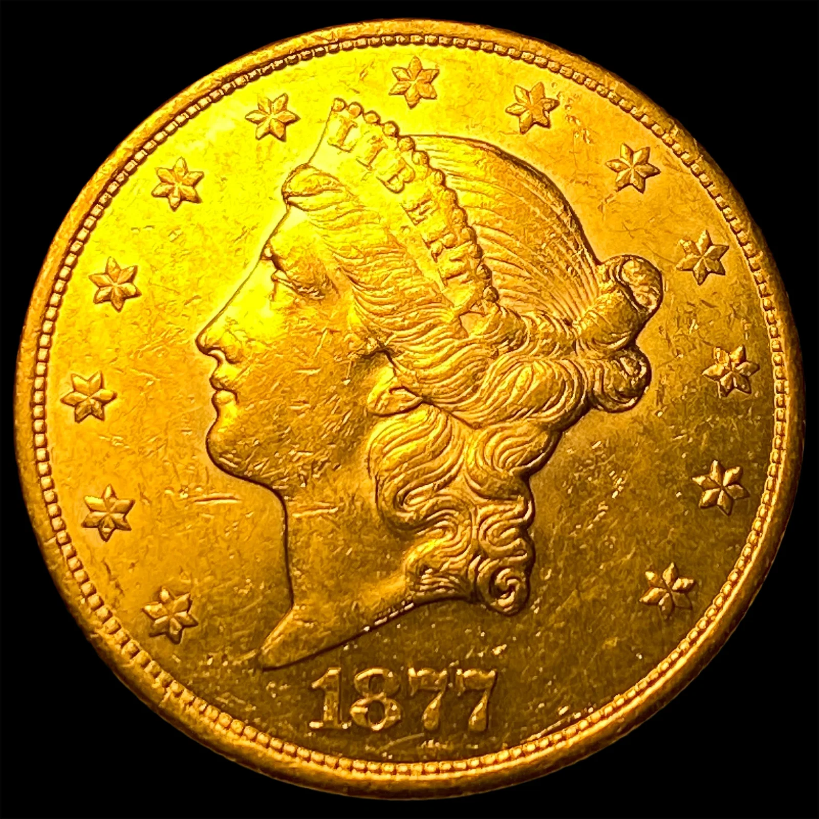 1877-S Liberty Head $20 Double Eagle UNCIRCULATED