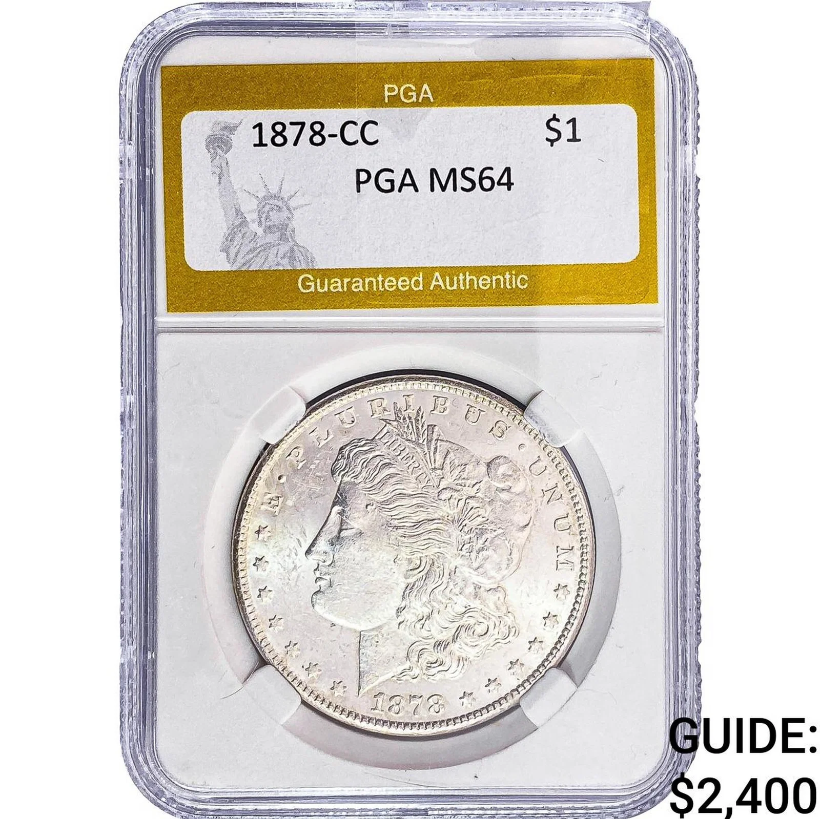 1878-CC Morgan Silver Dollar PGA MS64