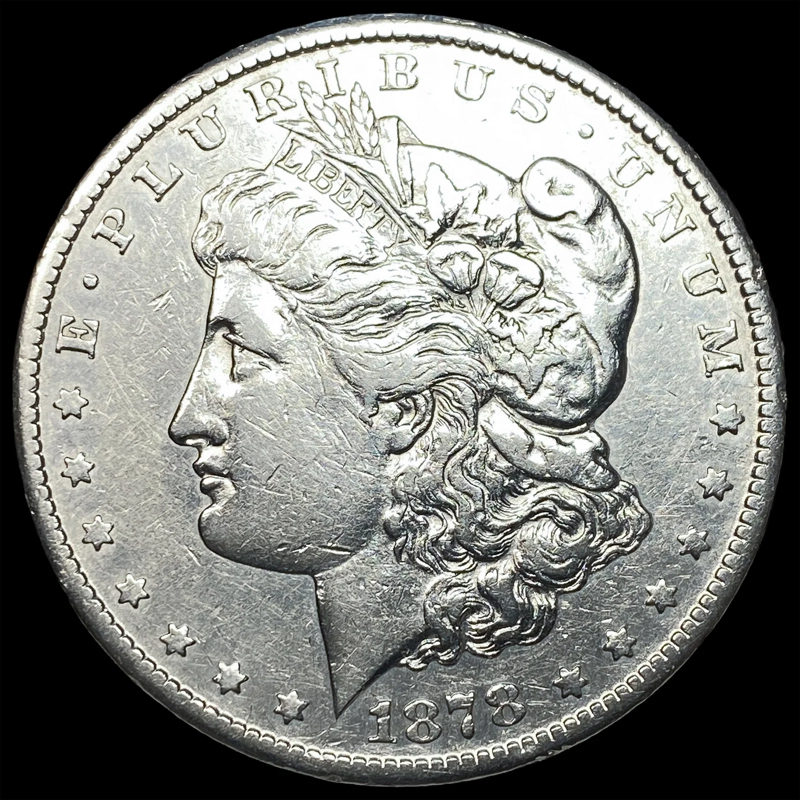 1878-CC Silver Morgan Dollar NEARLY UNCIRCULATED
