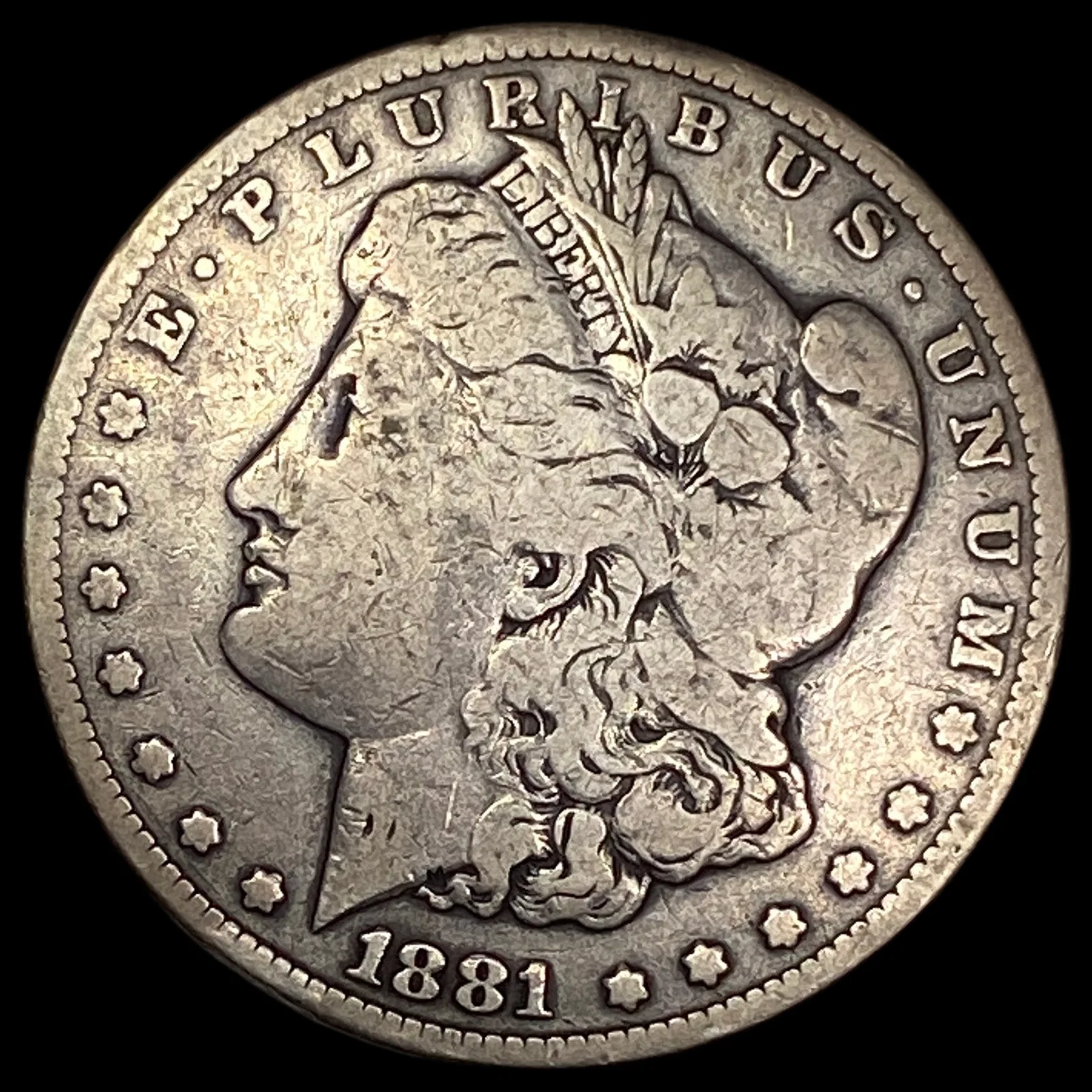 1881-CC Silver Morgan Dollar NICELY CIRCULATED