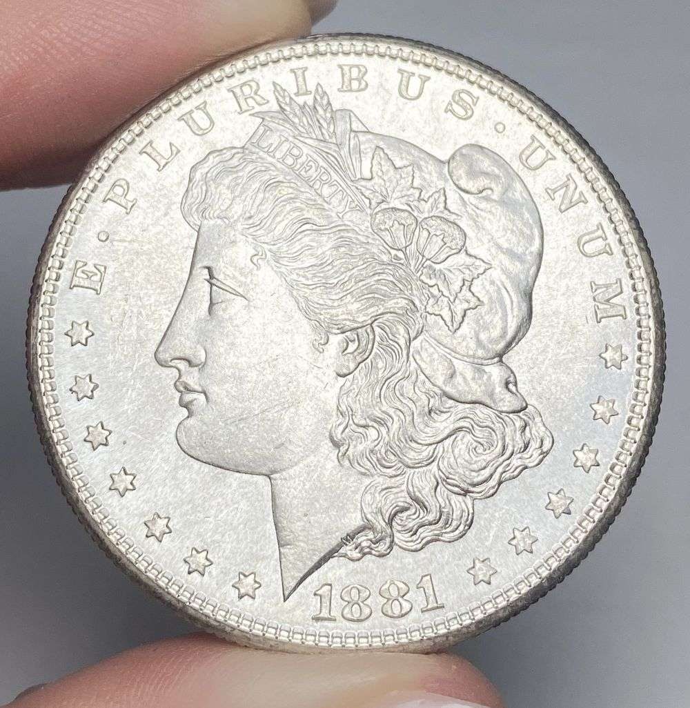 1881-S Morgan Silver Dollar MS65