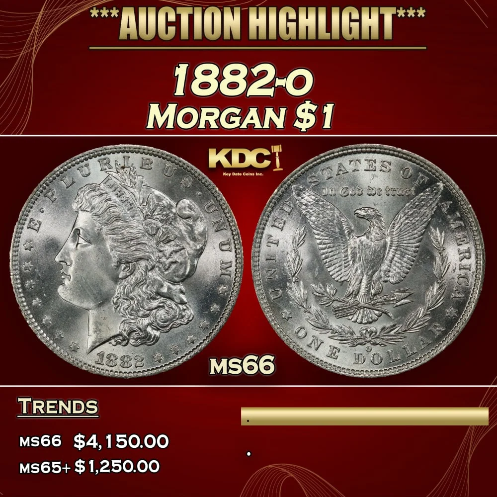 1882-o Morgan Dollar $1 ms66 SEGS