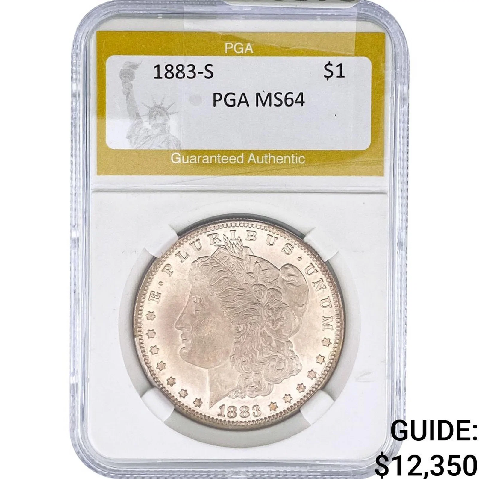 1883-S Morgan Silver Dollar PGA MS64
