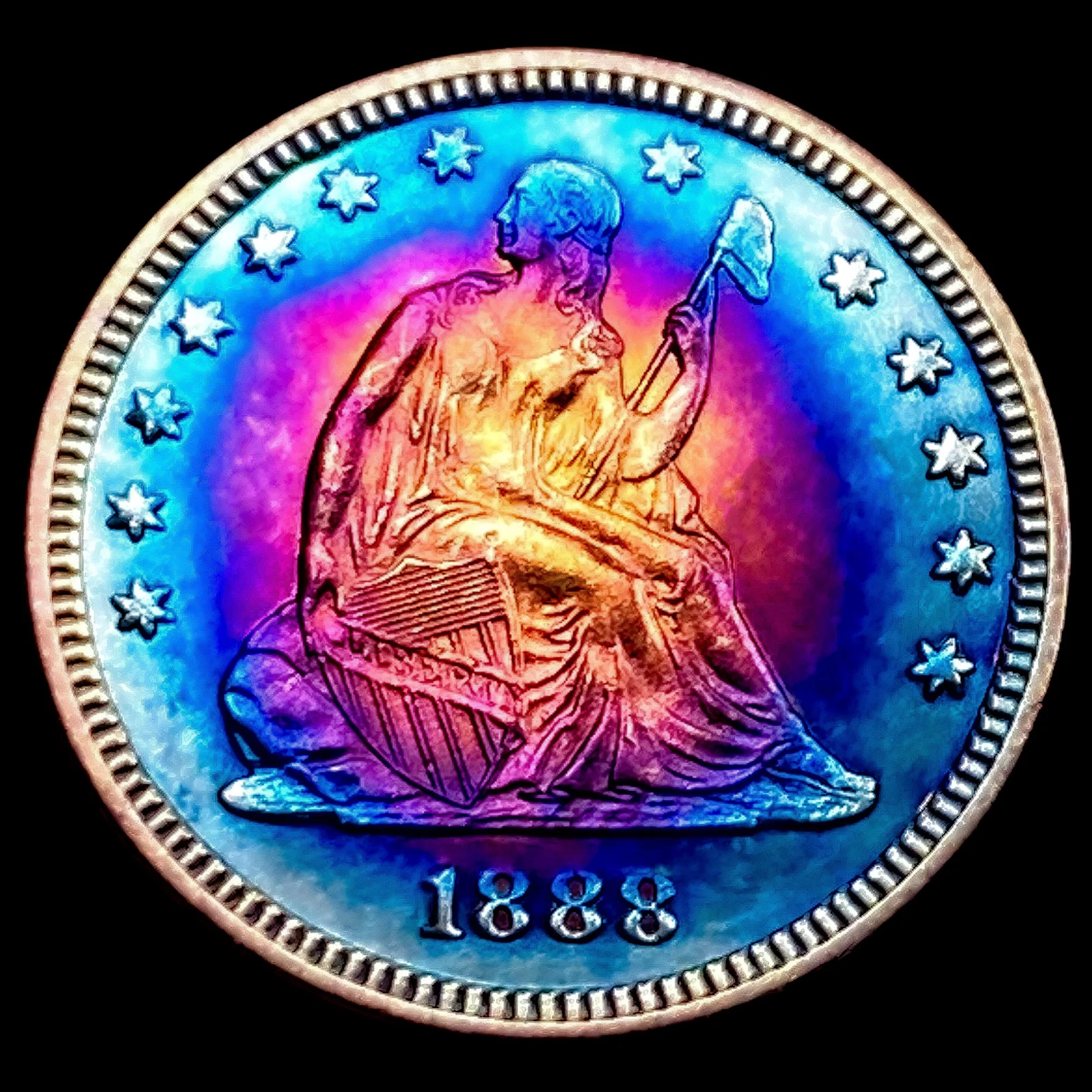 1888 Seated Liberty Quarter CHOICE BU
