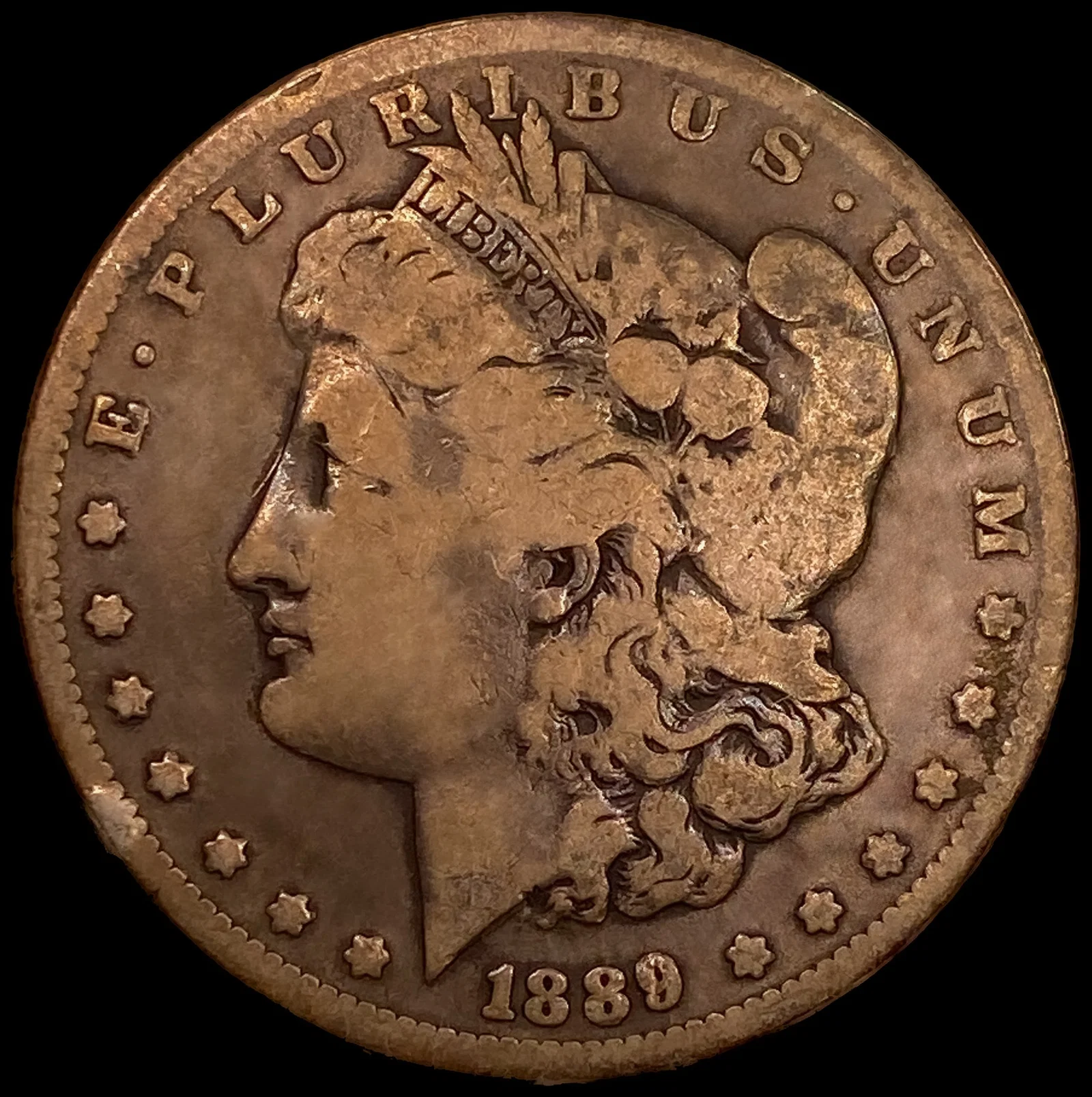1889-CC Morgan Silver Dollar LIGHTLY CIRCULATED