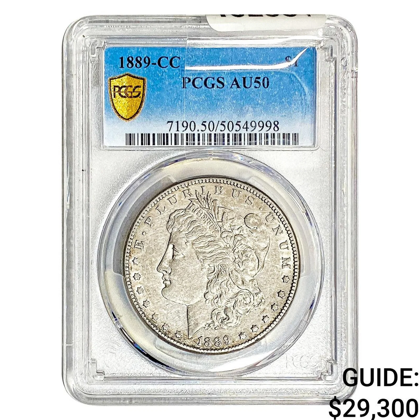 1889-CC Morgan Silver Dollar PCGS AU50