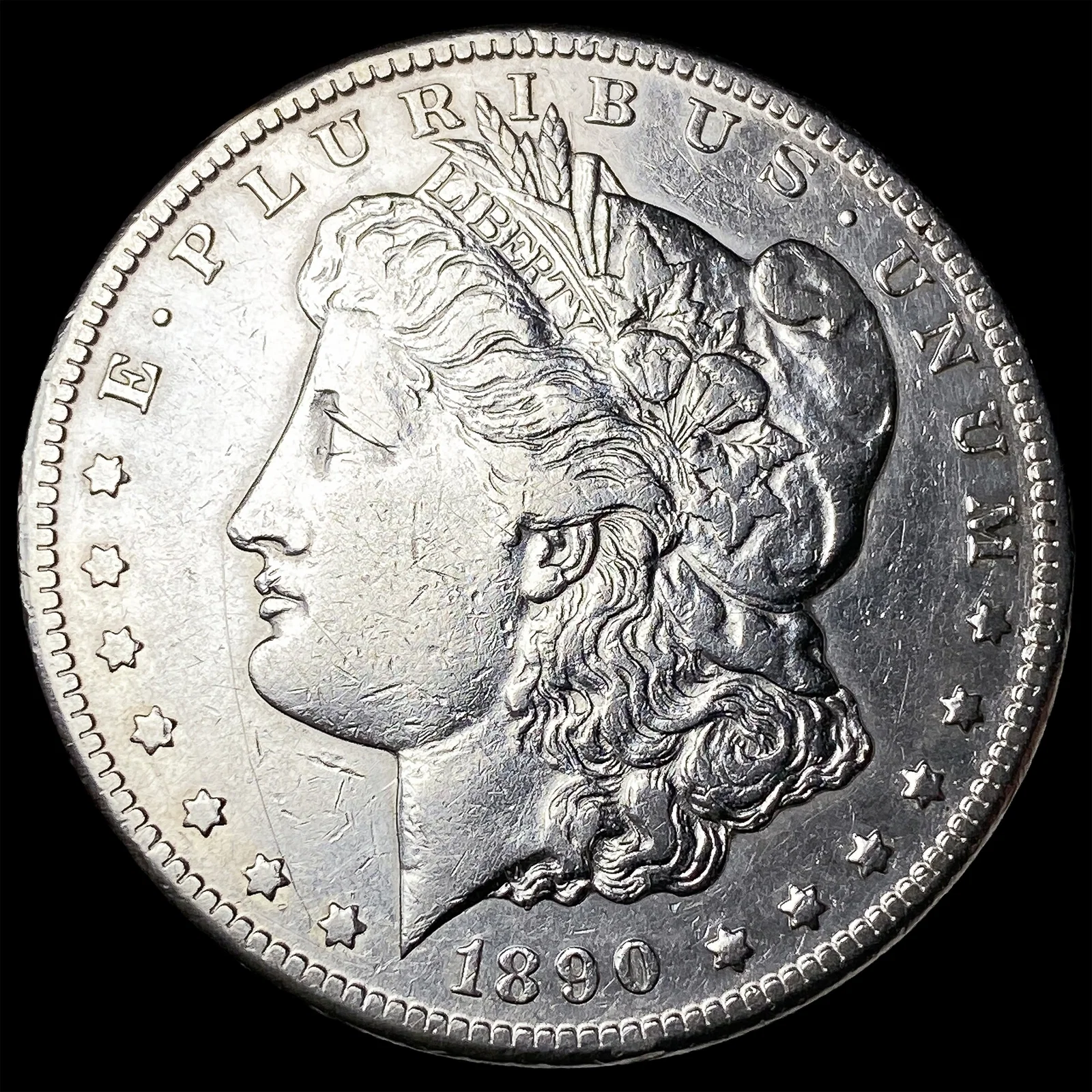 1890-CC Silver Morgan Dollar CLOSELY UNCIRCULATED