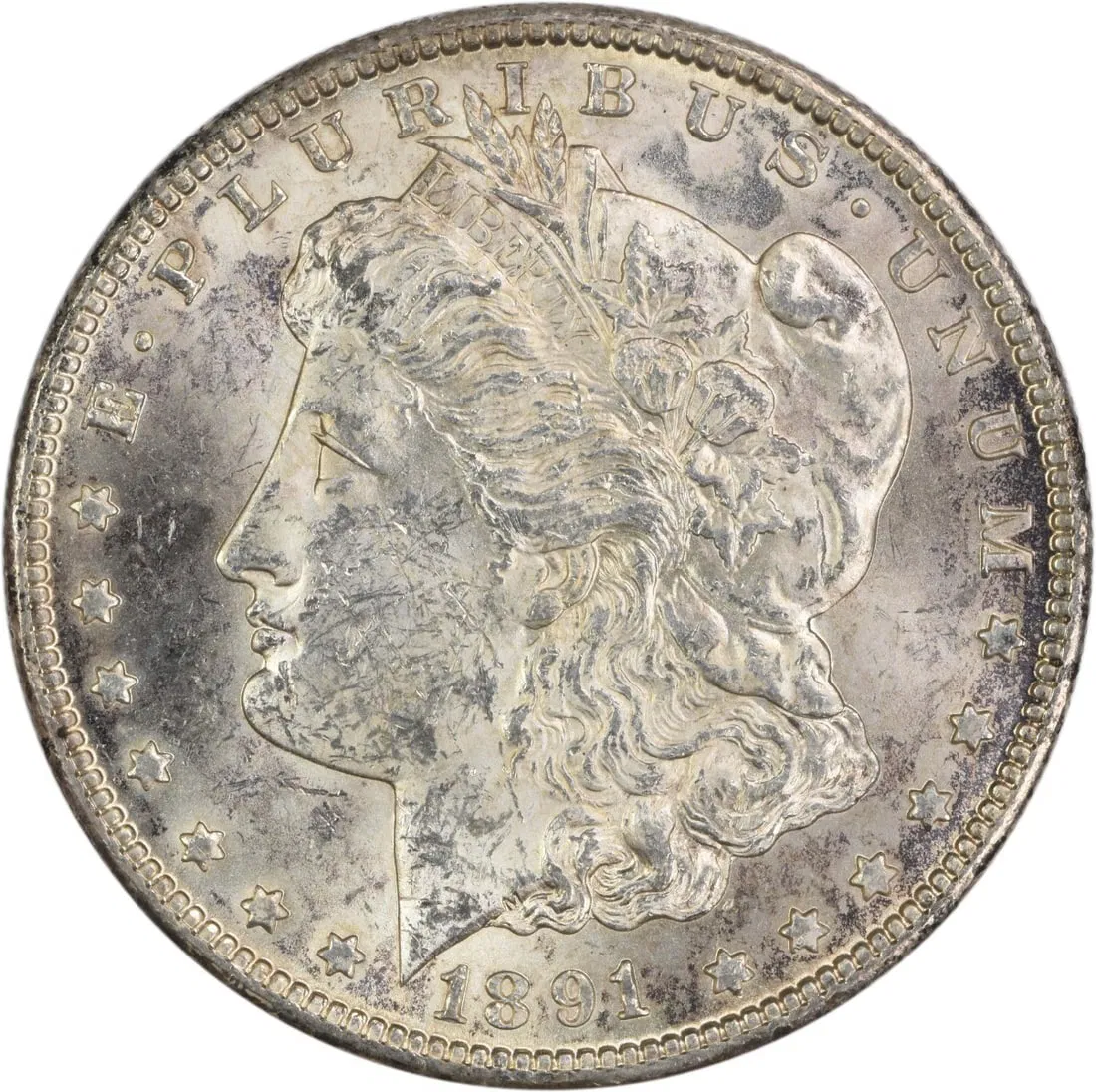 1891-CC Morgan Silver Dollar Uncertified Brilliant Uncirculated