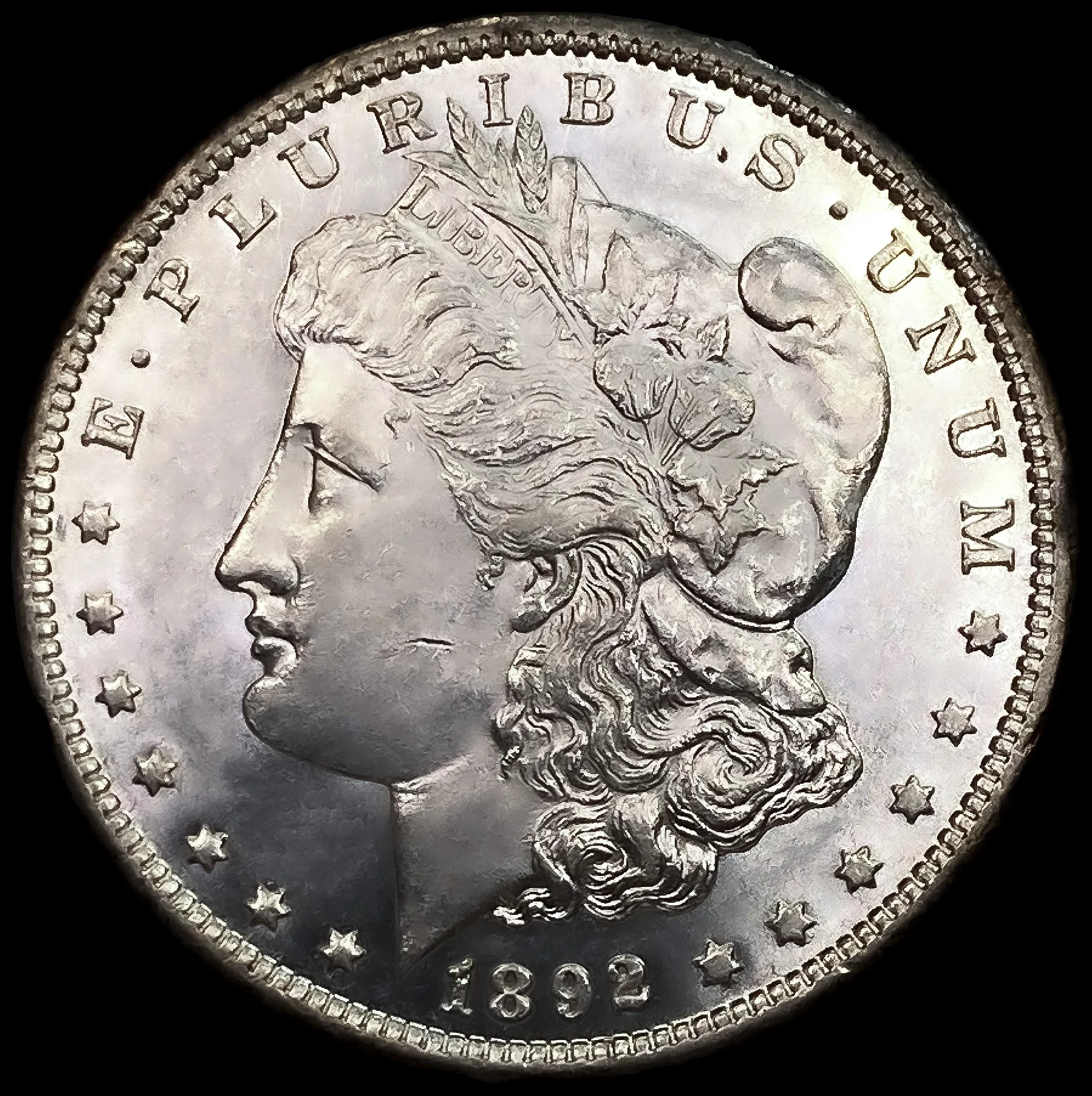 1892-CC Morgan Silver Dollar CHOICE BU PL